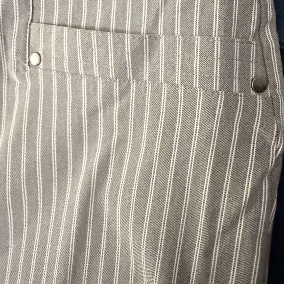 Maurices Plus Sized Gray Striped Pants - Picture 4 of 7